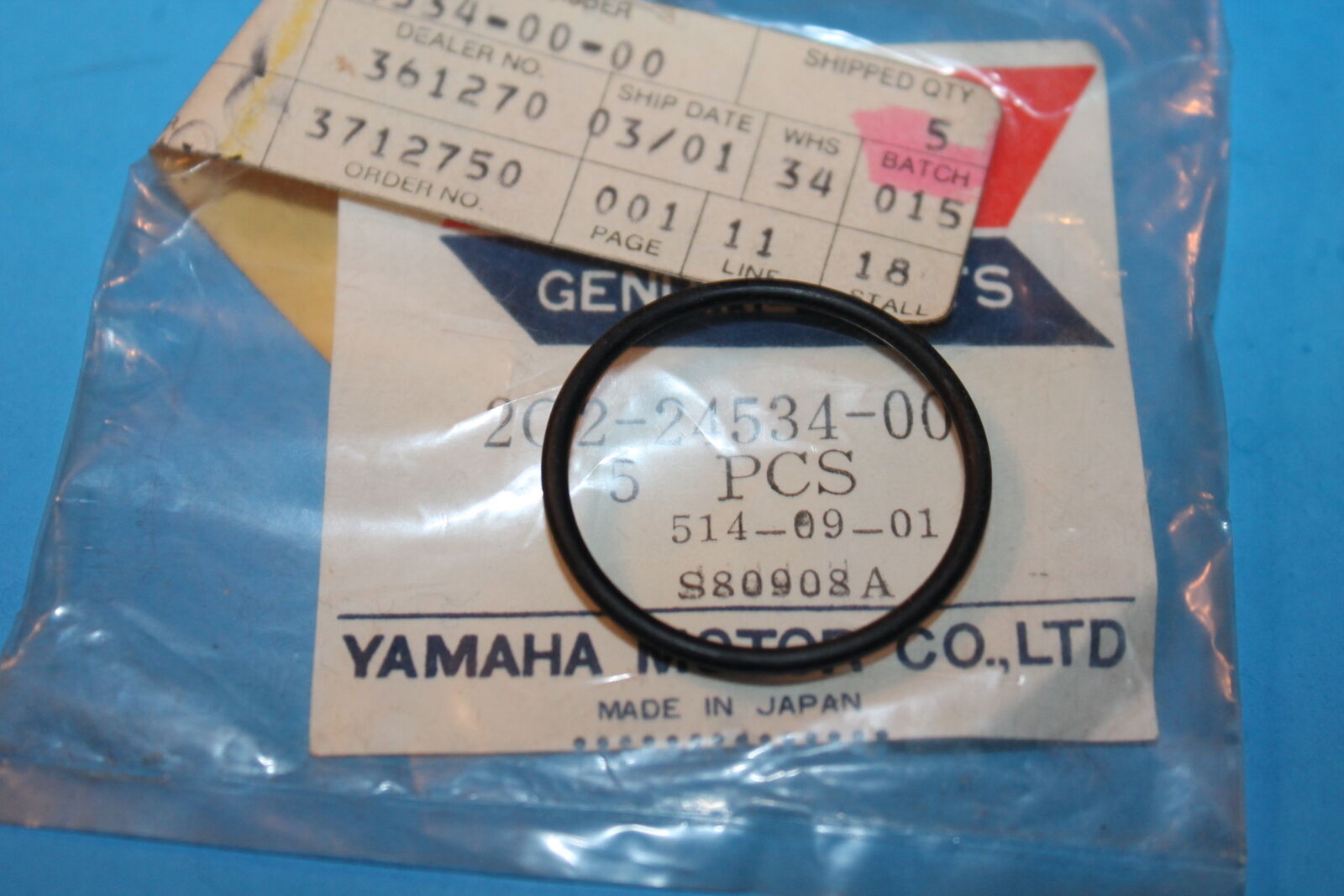 Yamaha 2G2-24534-00-00 SEAL, COCK  ,fuel2