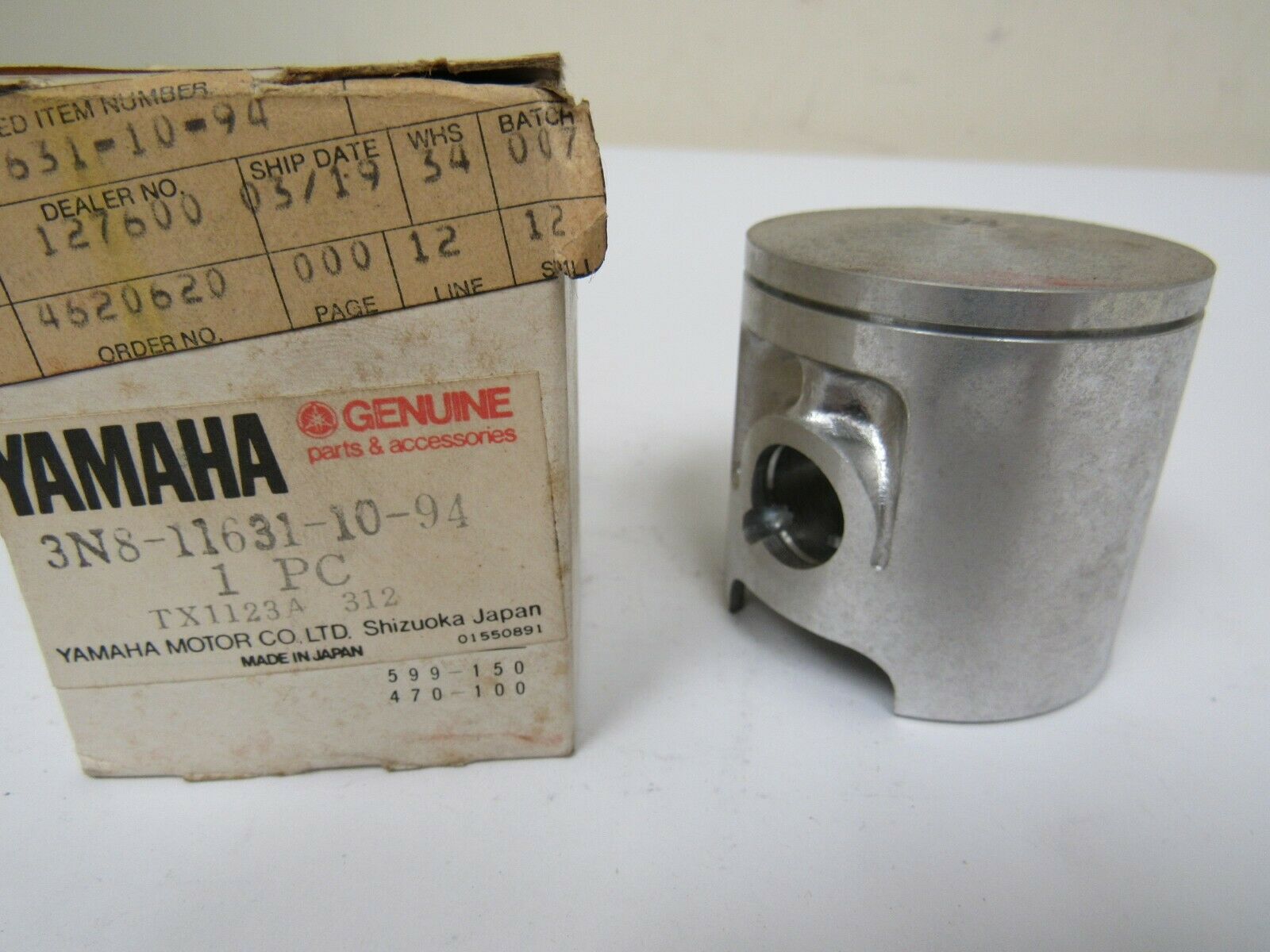 yamaha , piston std , 3n8-11631-10-94 ,  p10