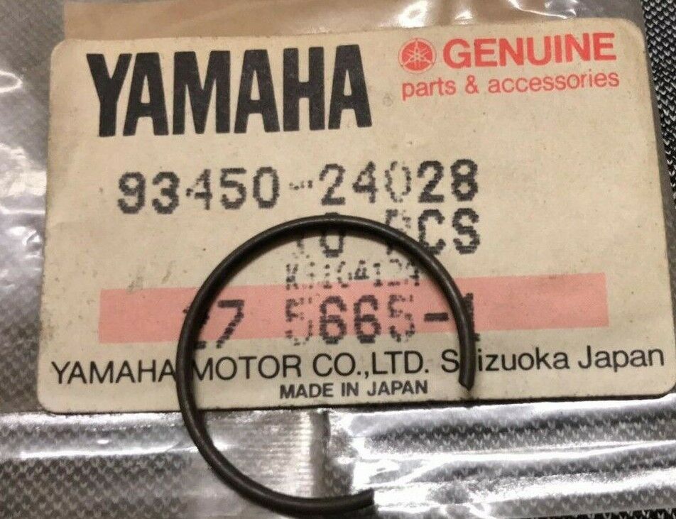 Yamaha 256-11634-00-00 , new # , 93450-24028-00 , CIRCLIP,INNER , clip7