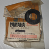 Yamaha motorcycle parts bag with a black rubber O-ring gasket resting on top and part number 90215-14204 on the label.