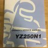 YZ250N Owners Service Manual , LIT-11626-14-37