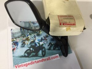 Kawasaki,NOS,OEM,NEW,56001-1201, MIRROR-ASSY,LH ,stk9