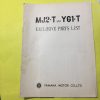Yamaha ,MJ2-T and YG1-T Exclusive Parts List , NEW