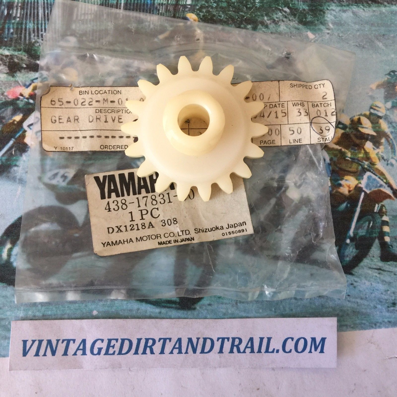 Yamaha , 438-17831-00 ,GEAR, DRIVE , DT250,DT360,DT400 , gau2