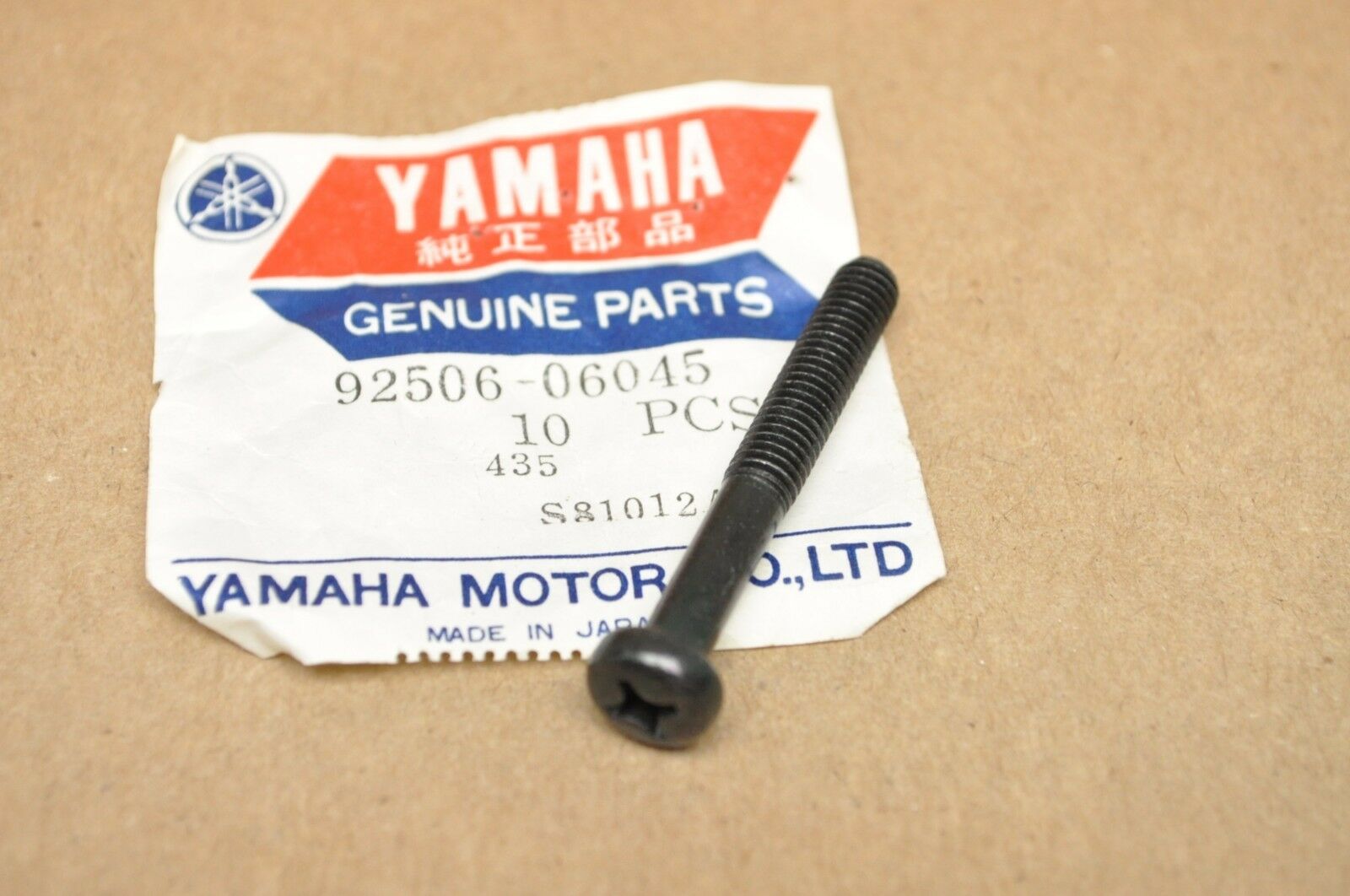 yamaha ,Screw, Pan Head 98507-06045-00 , scrph1