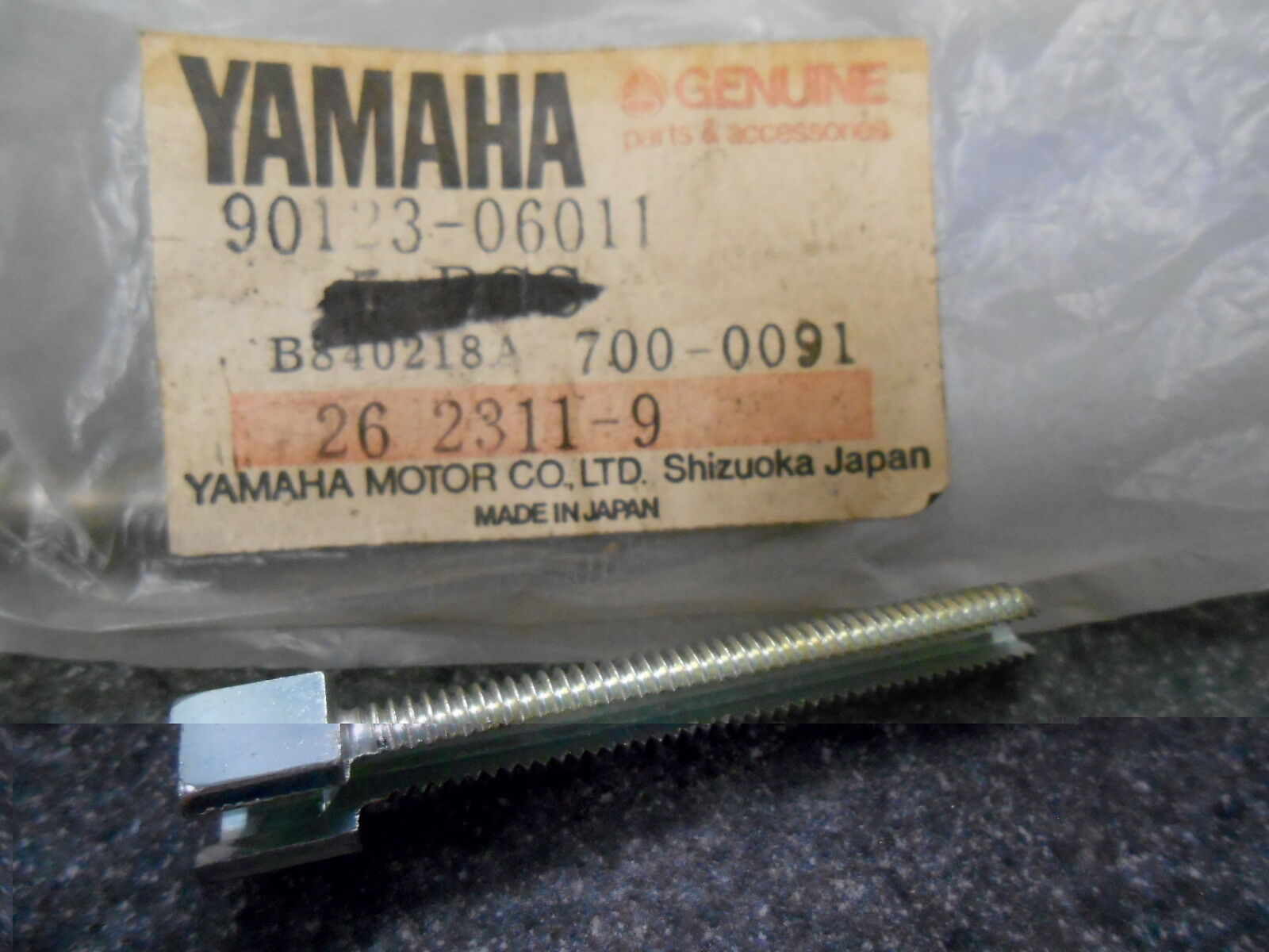 yamaha , bolt , 109-26345-00 , new #  90123-06011-00 , b1
