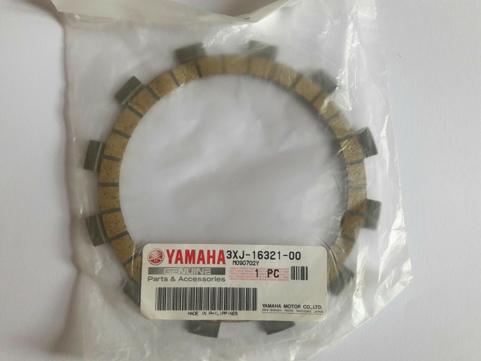 Yamaha 3XJ-16321-00, PLATE, FRICTION , cl8