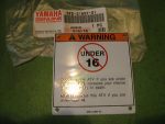 yamaha ,Label, Caution 2 (U49) 5FE-21697-01-00 , cos3