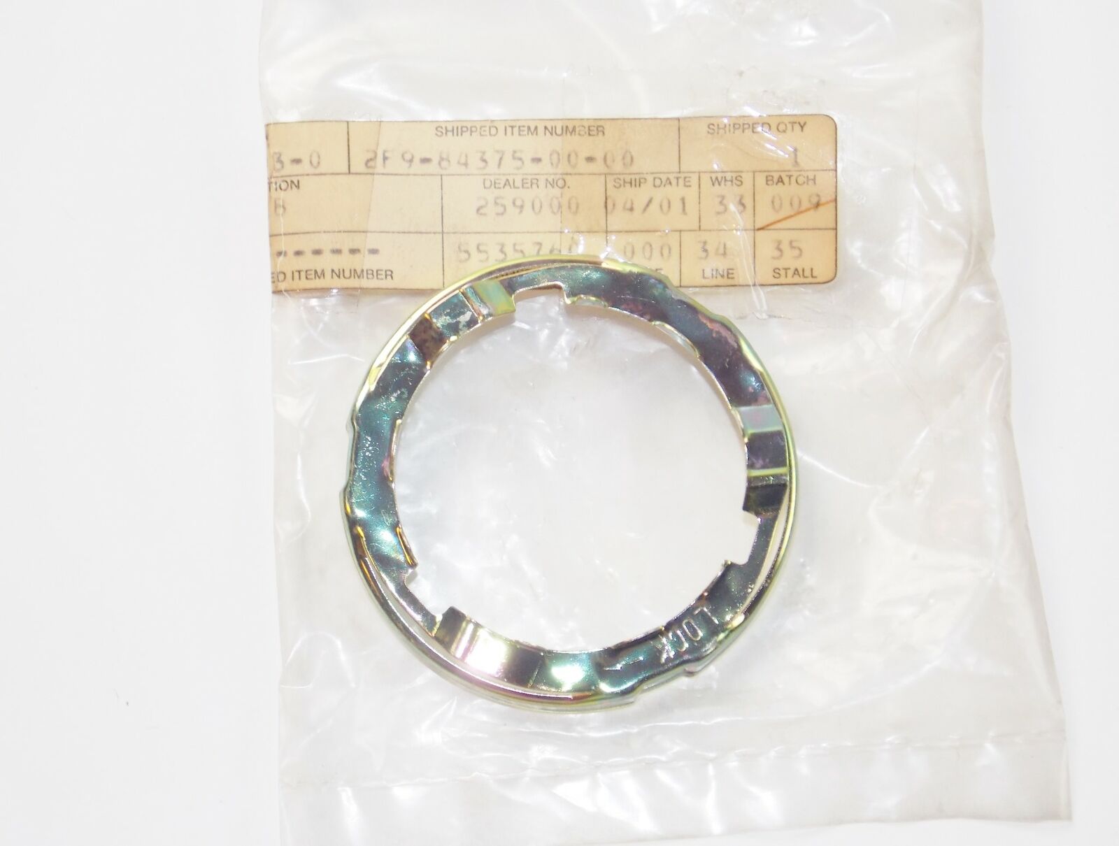 Yamaha 2F9-84375-00-00 SETTING PLATE, BULB, L3
