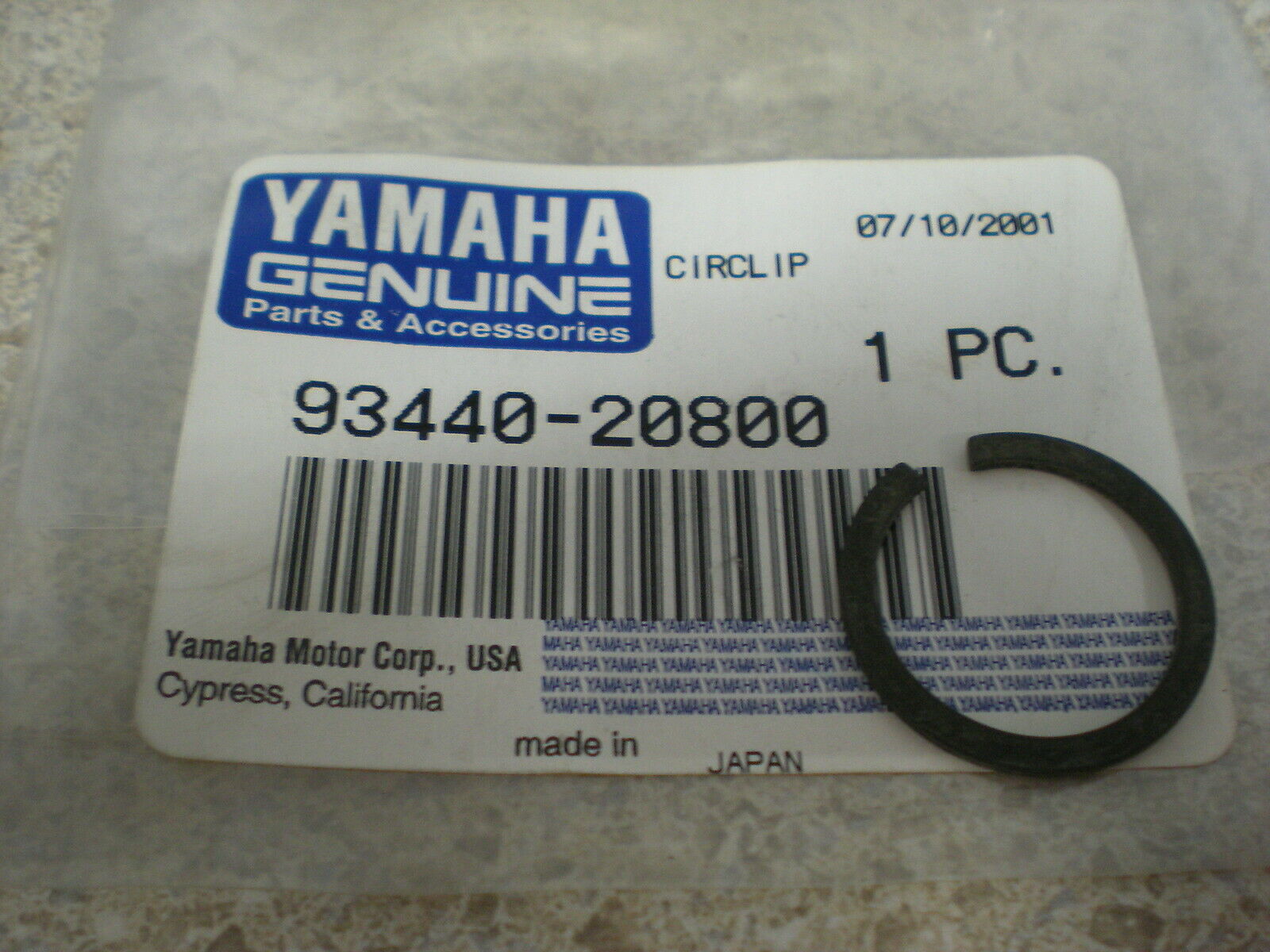 Yamaha 93440-20800-00 CIRCLIP , cl8