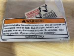 yamaha , Label, Warning GP7-U416B-00-00  , cosm3