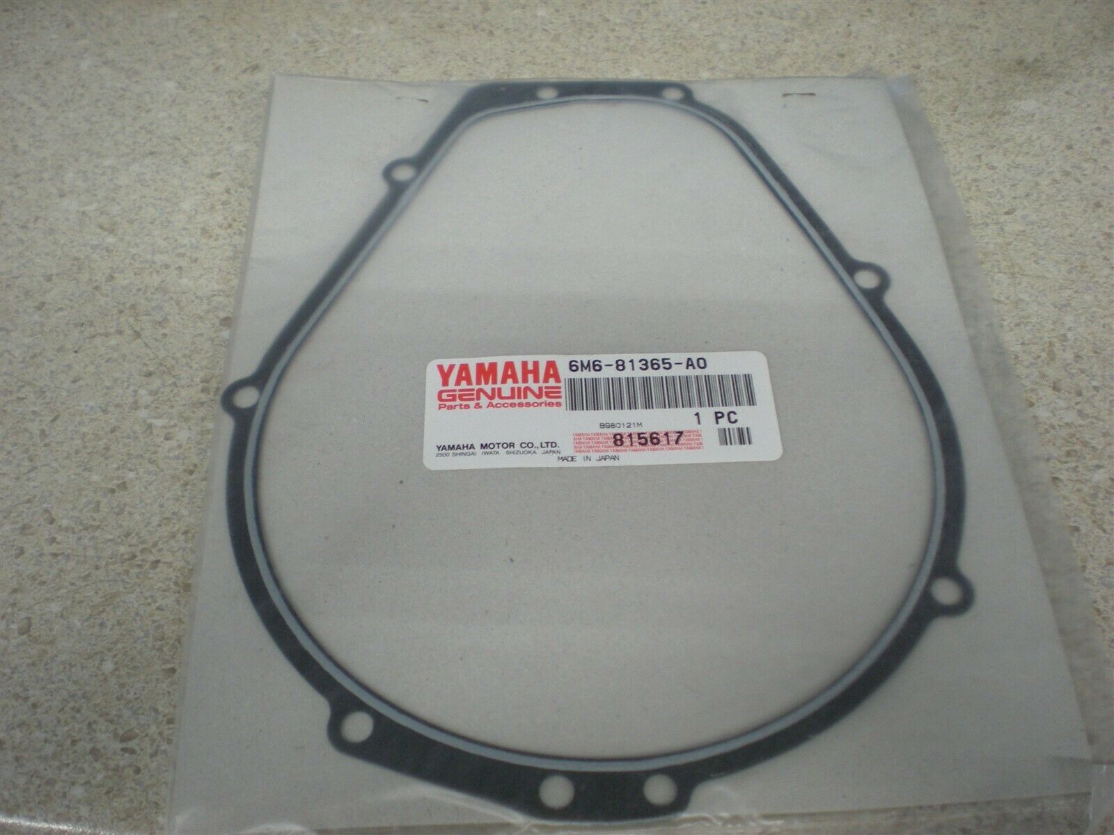 yamaha ,Gasket, Hole Cover 6M6-81365-A0-00 , g12