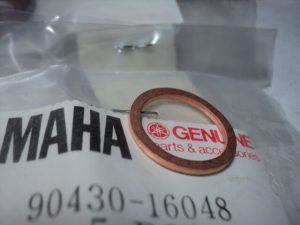 YAMAHA , COPPER GASKET, 90430-16048 , gsk3