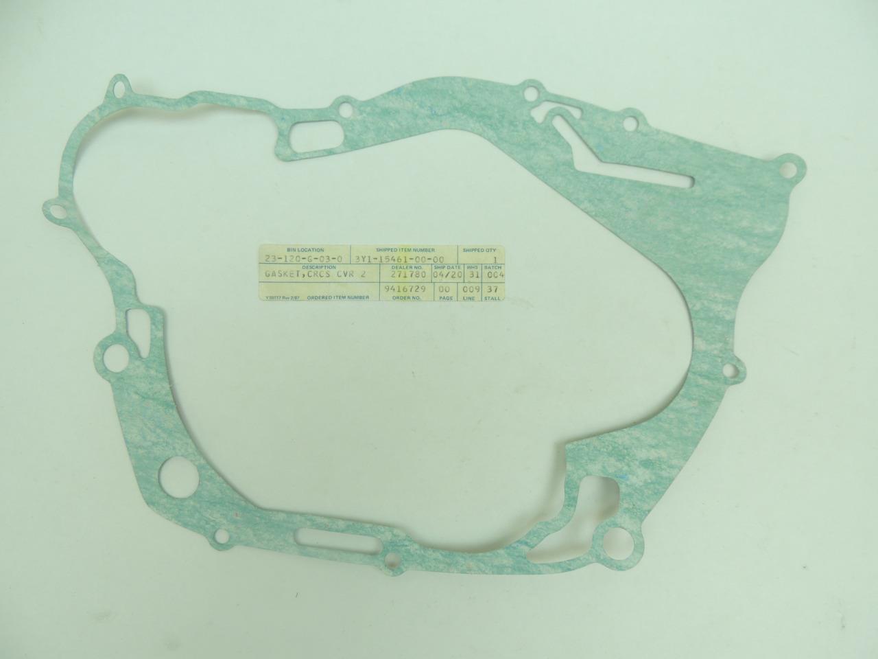 Yamaha 3Y1-15461-00-00 Superseded by 3Y1-15461-10-00 - GASKET, CRCS COV 2 , g12