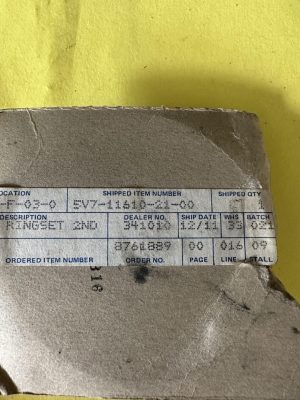 Yamaha 5V7-11610-21-00 PISTON RINGSET 2ND (2ND O/S) | ALTERNATE PART , r13