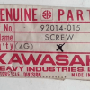 Kawasaki 92014-015 SCREW,SLOTTED,6X26 , kb1