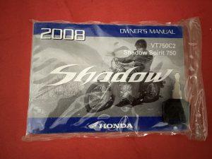 Honda 2008 VT750C, Shadow Spirit 750 ,Owners manual , hman