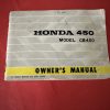 Honda 1972, CB450  ,Owners manual, pre-owned