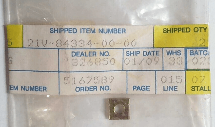 Yamaha 21V-84334-00-00 NUT, ADJUSTING , L1