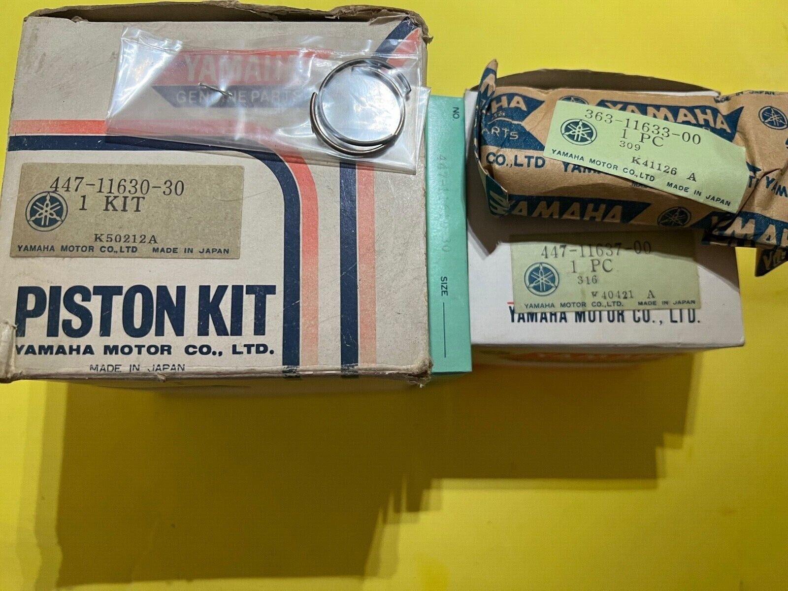 Yamaha,OEM,NOS, 447-11630-30-00 PISTON KIT 3RD, pk2