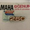 Yamaha ,OEM,NOS, 311-21786-00-11 EMBLEM 6 | PEARL YELLOW GOLD ,cosm1
