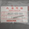 Honda 28125-283-000 SPRING, STARTER CLUTCH ROLLER , hspr2