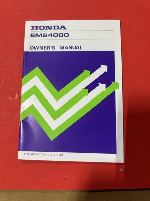 Honda , EMS4000, owners manual, generator , new
