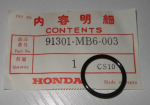 HONDA OEM O RING | 91301-MB6-003 , hor2