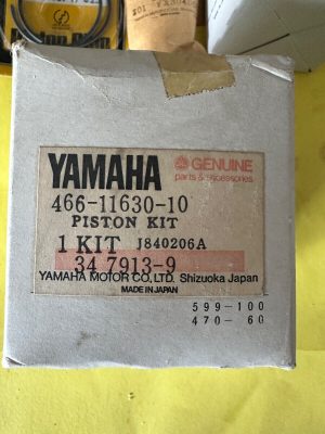 Yamaha , 466-11630-10-00 ,466-11635 , PISTON KIT 1ST , RD125 , pk2