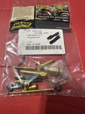 Yamaha YZ250 YFZ450 Carburetor Repair Carb Rebuild Repair Kit , by Moose , 1003-0165 , 03-320m , carb4