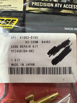 Yamaha YZ250 YFZ450 Carburetor Repair Carb Rebuild Repair Kit , by Moose , 1003-0165 , 03-320m , carb4