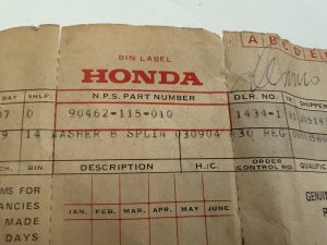 HONDA OEM WASHER | 90462-115-010, hw1