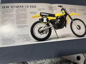 YAMAHA, SALES BROCHURE , 81 YZ100 ,  NEW