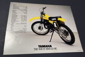 YAMAHA, SALES BROCHURE , 81 YZ100 ,  NEW