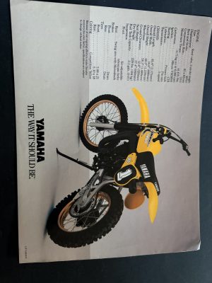 YAMAHA, SALES BROCHURE , 81 YZ465 ,  NEW