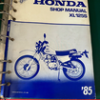 Honda , Shop Manual , XL125S with binder,1985 , hman