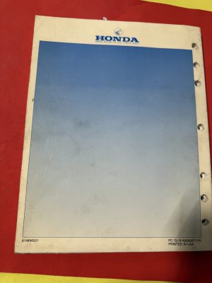  Honda 87-88 , CBR1000F HURRICANE , Service Manual , pre-owned , cabtp