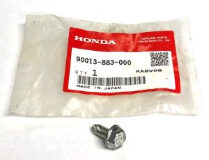 Honda genuine parts bag with part number 90013-883-000 and a small silver bolt in front.