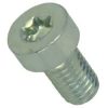 Metal bolt with hexagonal head and Phillips-drive recess (screw)