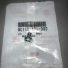 Close-up of a silver bolt resting on a white plastic bag with a large barcode and the code 90109-371-000 beneath it.