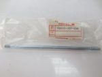 Long chrome threaded rod in a plastic bag labeled Honda part 90032-107-000.