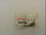 Clear plastic bag containing a Yamaha Genuine Parts & Accessories label and a single motorcycle part; barcode visible.